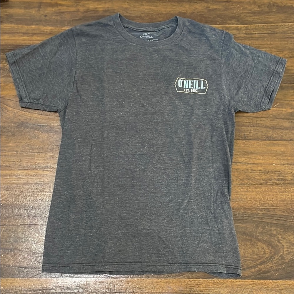 O'Neill Gray Short Sleeve Tee Classic Crew Neck Size Small